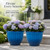 Autodaya 15" Large Planters for Outdoor Plants Set of 2 Plastic Flower Pots