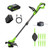 Greenworks 24V 12 in String Trimmer, 10 Blades, 3.0 Ah Battery