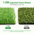 Artificial Grass Fake Turf Grass Outdoor Indoor with Drainage Holes, 3x5FT