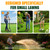 Lawn Aerator Tools, 3 Height Manual Yard Aerator with Self-Cleaning Design