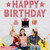 18 Pcs Happy Birthday Yard Sign with Stakes, Pink Happy Birthday Yard Sign with 49.2 Ft LED Light, 16 In Large Personalized Happy Birthday Sign, Waterproof Lawn Garden Birthday Party Decorations