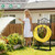 Shomextol Hose Holder,100ft Capacity Garden Hose holder,Fence Style
