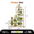 Bamworld Corner Plant Stand With Grow Lights - Tall Shelf Indoor Outdoor