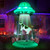 ZPISF 10 FT Halloween Inflatables UFO with Floating Cow Outdoor Decorations