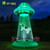 ZPISF 10 FT Halloween Inflatables UFO with Floating Cow Outdoor Decorations