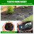 Turf Nails Set,6Inch 200pcs Galvanized Garden Staples + 200pcs Gaskets + Pick Hook + Rubber Hammer + Gloves,Anti-Rust,U-Shaped Yard Spikes,Landscaping Fabric Pins for Ground Weed Barrier,Grass Cover