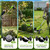 Cordless Electric Weed Wacker with Wheels, 3-in-1 Grass Trimmer & Brush Cutter & Lawn Edger, 3 Types Blade, 2X2000mAh Batteries, Lightweight String Trimmer for Garden and Yard Lawn, Gifts for Seniors