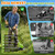 Cordless Electric Weed Wacker with Wheels, 3-in-1 Grass Trimmer & Brush Cutter & Lawn Edger, 3 Types Blade, 2X2000mAh Batteries, Lightweight String Trimmer for Garden and Yard Lawn, Gifts for Seniors