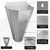 LavviTech Large Chicken Cone for Butchering, Stainless Steel Kill Cones