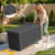 DRATO 135 Gallon Deck Boxes Outdoor Waterproof Storage Box with Wheels