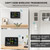 BluSon Weather Station Wireless Indoor Outdoor Thermometer, Atomic Clock