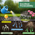 HongWay 6FT x 100FT Weed Barrier Fabric, Landscape Fabric with 40 Staples