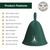 Northwood Sauna - Sauna Hat - 100% Wool Felt - Banya Hair Cap for Men & Women - One-Size-Fits-All - Spruce Green & Soft Beige (2 Pack)