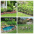 32.5 ft(L) x 22 in(H) Garden Fence, 30 Panels Arched No Dig Fence, Decorative Animal Barrier Fencing with Ground Stake, Rustproof Metal Garden Edging Border for Dog, Rabbit, Outdoor Yard Patio Decor