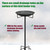 Standing Bird Feeder Tray,11.8" Stainless Steel Large Platform Bird Feeder Mesh Seed Tray with Adjustable Heavy Duty Stand Birds Feeder Pole for Outside Wild Birds in Garden Backyard