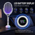 Sylrceo Electric Fly Swatter Racket 5000V Bug Zapper with Power Display
