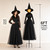 TW SHINE Halloween Witch Decorations Outdoor, 6 FT Set of 3 Holding Hands Witches Stakes with Glowing Face, Lighted Halloween Decor for Party Yard Lawn Porch Garden Haunted House Props