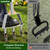 Lawn Aerator Tool with Non-Clogging Hollow Tines for Clay Soil - Yellow