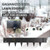 20ft. Galvanized Steel Landscape Edging (6-Pack) – 40" x 8" Metal Garden Border, Hammer-in Lawn Edging for Landscaping, Tree Rings, Yard & Pathway – Black Steel Lawn Edge for Garden Design
