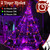 Ollny Halloween Lights Outdoor 454 LED Spider Web Lights Orange & Purple