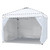 CROWN SHADES 10x10 Canopy Sidewalls for Pop-Up Shelter, White (Only 4pcs)