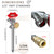 Young dance 12inch Anti-Siphon Frost Free Sillcock, No Lead Brass Frost Proof Outdoor Faucet Bib with Backflow Preventer, 1/2" Push-to-Fit Connector X 3/4 Inch Hose Bibb Frost Free Spigot