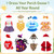 AxPower 8 Sets Porch Goose Outfits Clothes All Seasons Bundle for Halloween, Chrismas Day, Fall Festival, Velentine's Day Decoration for 23 inch Porch Goose Lawn Yard Decor