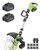 DEGGE Cordless Electric Weed Wacker, 2X 3.0Ah/ 21V/ 12" Battery Weed Eater