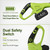 DEGGE Cordless Electric Weed Wacker, 2X 3.0Ah/ 21V/ 12" Battery Weed Eater
