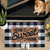 Home Sweet Home Doormat Set, 2-Piece Layered Front Porch Mat Combo, Natural Coir Welcome Mat with Black and White Buffalo Plaid Rug, Farmhouse Outdoor Entryway Decor for Porch, Patio, Home