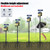 Gtongoko Smart Bird Feeder Pole Squirrel Proof 1-Inch Dia 79 Inch Bluebird House Pole for Outdoors Squirrel Baffles for Feeders Weather Station Heavy Duty Metal Mounting Kit Black