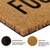 Honoson 2 Pcs Fall Football Welcome Doormat with Black and White Striped