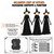 Hourleey Halloween Witch Decorations Outdoor, 5FT Set of 3 Lighted Witches