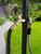 Artigarden Freestanding Outdoor Garden Hose Holder Stand with Brass Faucet, Heavy Duty Metal Water Hose Reel Storage Stake Rack for Backyard, Black (Hose not Included)