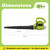 Grasstigon Electric Leaf Blower Corded, 7-Amp, 390CFM/ 210MPH, 2 Speed Modes, Powerful Lightweight Handheld Blowers for Lawn Care, Patio, Leaves, Dust, Snow (Green)