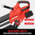MZK 40V Leaf Vacuum Mulcher, 600 CFM Cordless Blower, Red