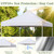 10x10 Canopy Replacement Top Cover for Pop Up Canopy Tent, Industry-Leading 3000mm Water Resistance, 500D Heavy Duty Waterproof with Silver Coating, UV Protection, 4 Sandbags, New White