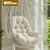 STAYDEN Egg Chair Cushion Replacement Outdoor Hanging Chair Cushion for Patio Furiture Hammock Swing Cushion 47x35x6 Inches (White)