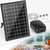 POPOSOAP 8W Solar Pond Aerator, Solar Air Pump for Pond with Solar & Battery Dual Power, 24H Continuous Aeration, 3 Working Modes for Small Pond, Fish Pond, Fish Tank P9275
