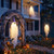 Halloween Ghost Decor with Bat & Hat - 11 FT Large Hanging Swinging Ghost