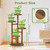iDavosic.ly 4 Tier Wood Plant Stand Indoor Outdoor Corner Tall Shelf, Brown