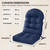 mudilun Adirondack Chair Cushion Waterproof 44x19x4in Rocking Chair Pads