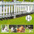 42.5ft (L) x 13in (H) Garden Fence Animal Barrier, 30 Panels No Dig Fence for Dogs, 1.35in Gap Rustproof Metal Decorative Garden Fencing, Anti Digging Barrier Ground Defense Border for Outdoor, Yard