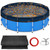 24FT Pool Leaf Net Cover for Above Ground Pools, 0.15’’ Mesh Pool Cover