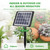 HEKIWAY 82FT Solar Drip Irrigation System Kit, Auto Watering for 30 Pots
