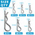 202PCS Hitch Pins Clip Pins, Linch and PTO Pins for Trailers Tractors Trucks Towing Mowing, Farm Equipment, Snow Plows, Lawnmowers Garage, Heavy Duty Trailers Accessories Tractor Attachments
