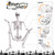 7.9FT Halloween Giant Oversized Human Skeleton, Tall Outdoor Skeleton