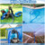 2 IN x 110FT Pool Backwash Hose Heavy Duty Drain Discharge Double PVC Layflat Hose with 2 Clamps, Weatherproof Burst Resistant for Water Transfer, Sump Pump, Pool Filter, Pool Drain (33.6M, Blue)