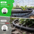 MIXC 2026 Thickened Flat Soaker Hose 200Ft with Copper Joint, Saving 80% Water, Aluminum Seal, 1mm Hose, 360°Swival Handle, Hole Pressure Relief Gasket, Drip Kit for Vegetable Garden, Lawn, Flower Bed