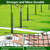 chicarry 48" Metal Tree Trunk Protector, 8 Pack Mesh Tree Guards Tree Protectors with Zip Ties, Stakes, ExpandableTree Trunk Protector Guard, Tree Protectors from Deer, Mower, Animals(48",8 Pack)
